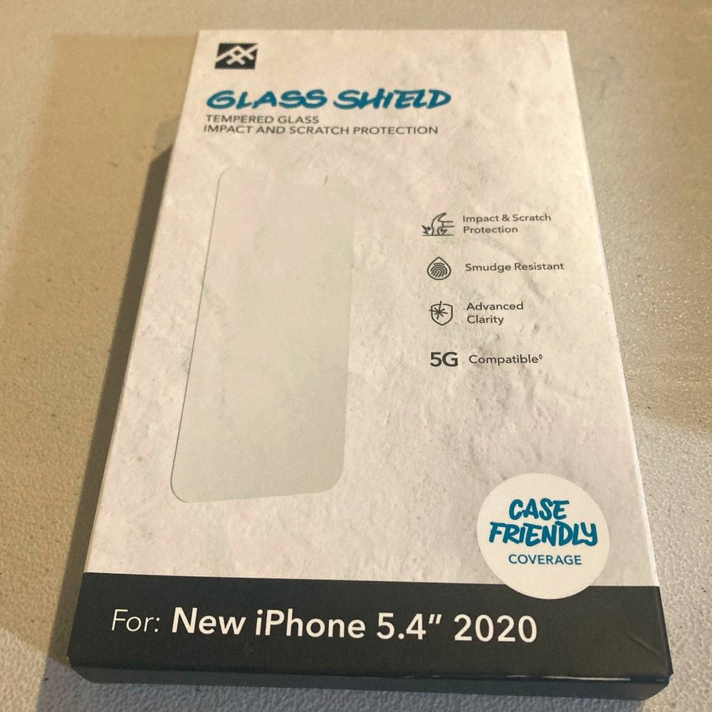 ZAGG GLASS SHIELD Tempered Glass Screen Protector for Apple iPhone 5.4" 2020 NIB